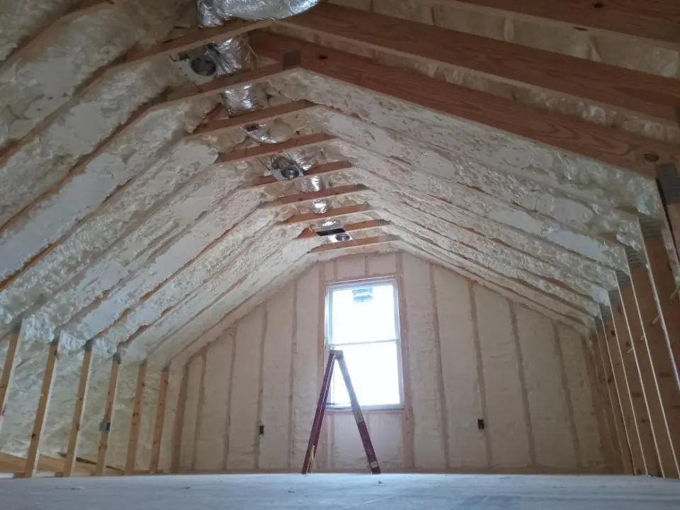 Spray foam roofing application for Crawl Space Insulation project in Clover Creek